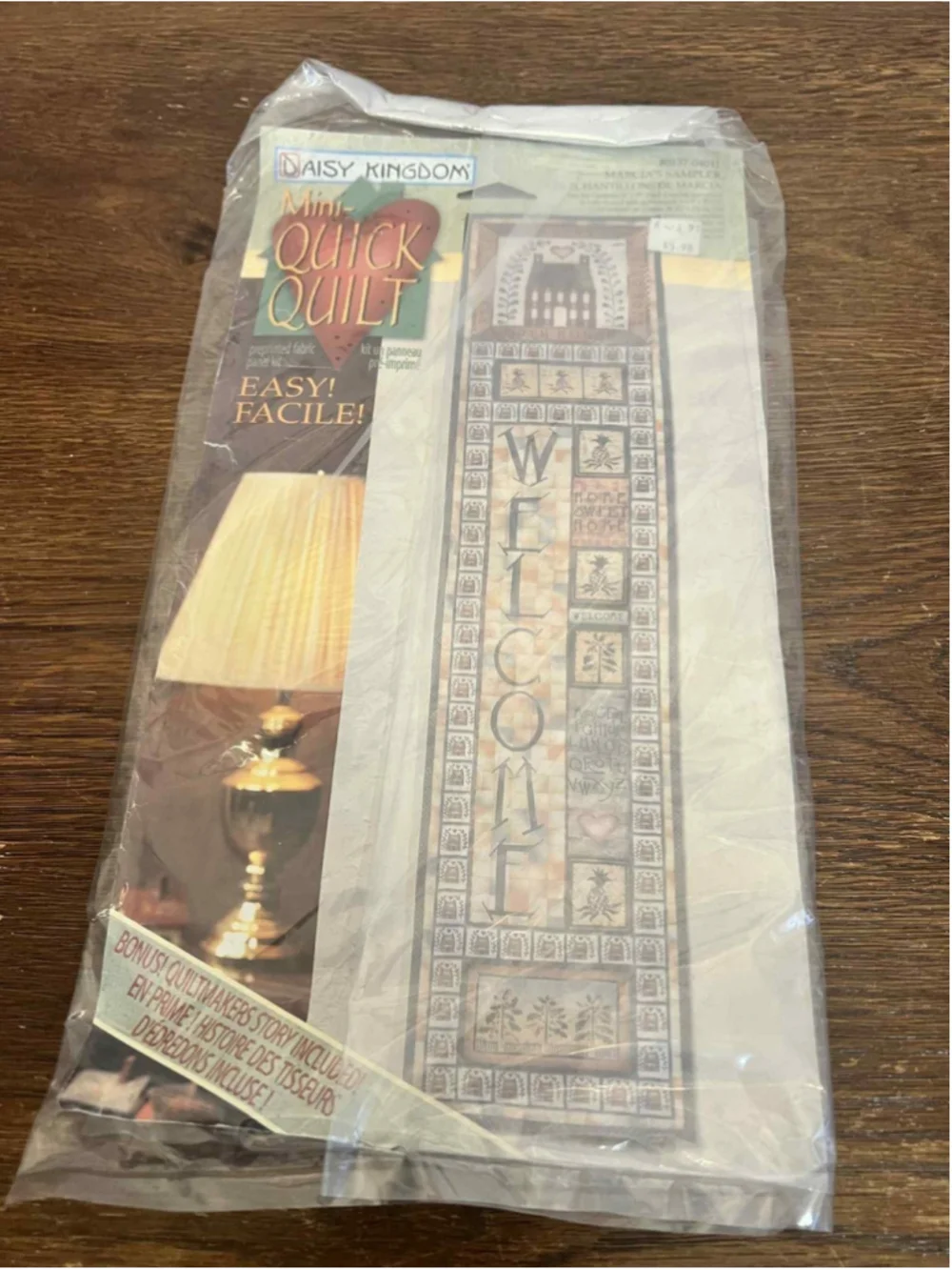Daisy Kingdom Mini Quick Quilt Kit Sampler Welcome Wall Hanging Sealed Vintage